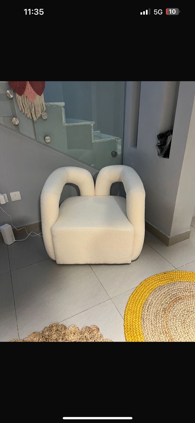 Prava boucle arm chair - SHAGHAF HOME