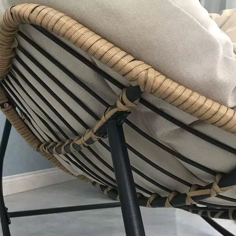 Premium Beige Outdoor & Indoor Rocking Chair — Stylish Comfort for Your Garden or Patio - SHAGHAF HOME