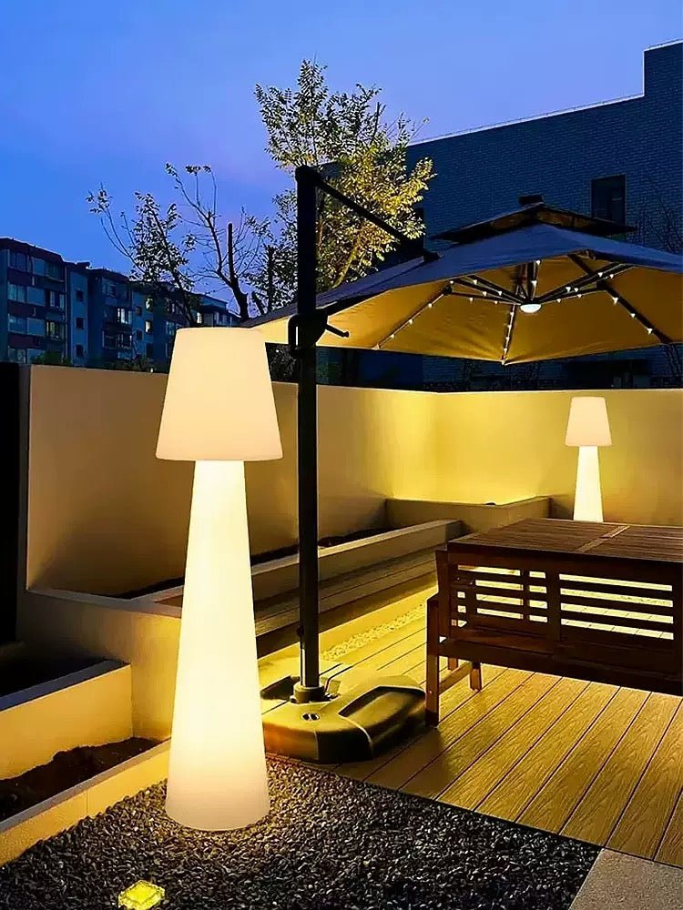 Rechargeable Outdoor–Indoor LED Floor Lamp (120 cm) – Warm & Modern Ambient Lighting (Adjustable light temp) - SHAGHAF HOME