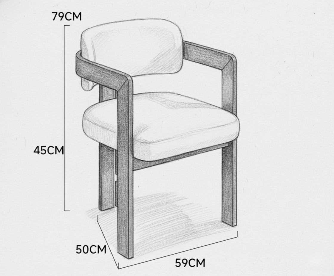 Satori Natural Wood Dining Chair - SHAGHAF HOME
