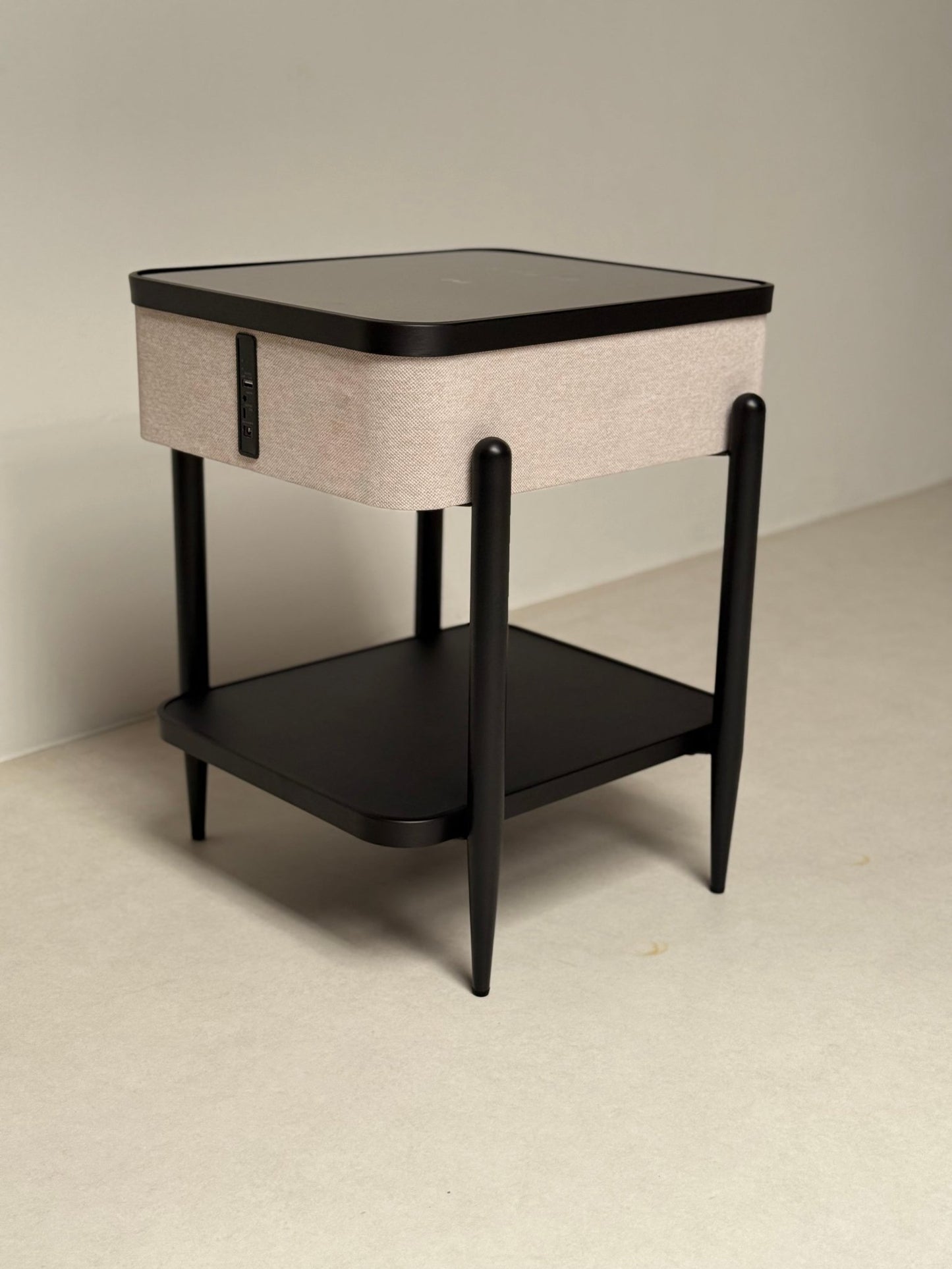 Smart Side Table with Bluetooth Speaker, Wireless Charging & RGB LED Light - SHAGHAF HOME