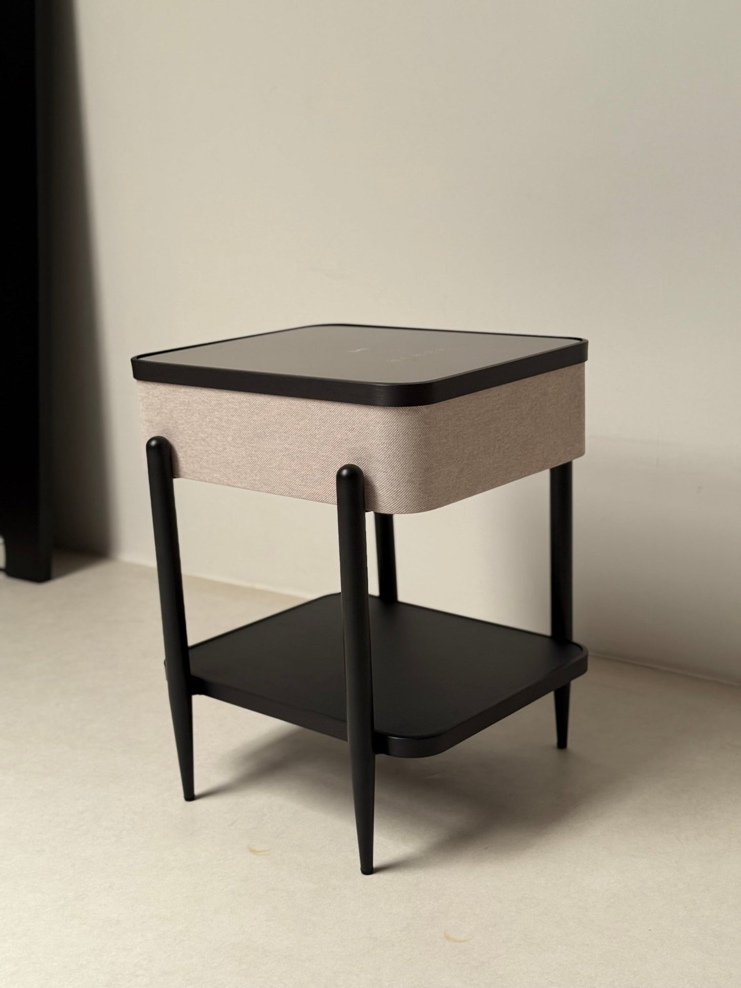 Smart Side Table with Bluetooth Speaker, Wireless Charging & RGB LED Light - SHAGHAF HOME
