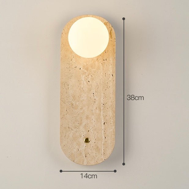 Travertine Glow Wall Lamp - SHAGHAF HOME