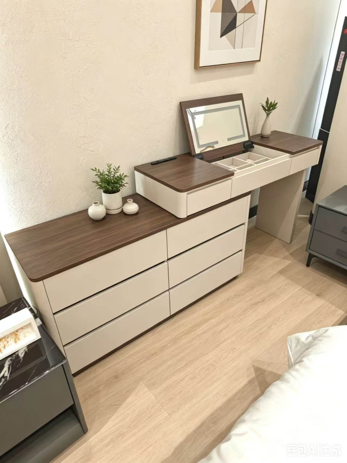 Velmora Makeup Vanity Dresser - SHAGHAF HOME