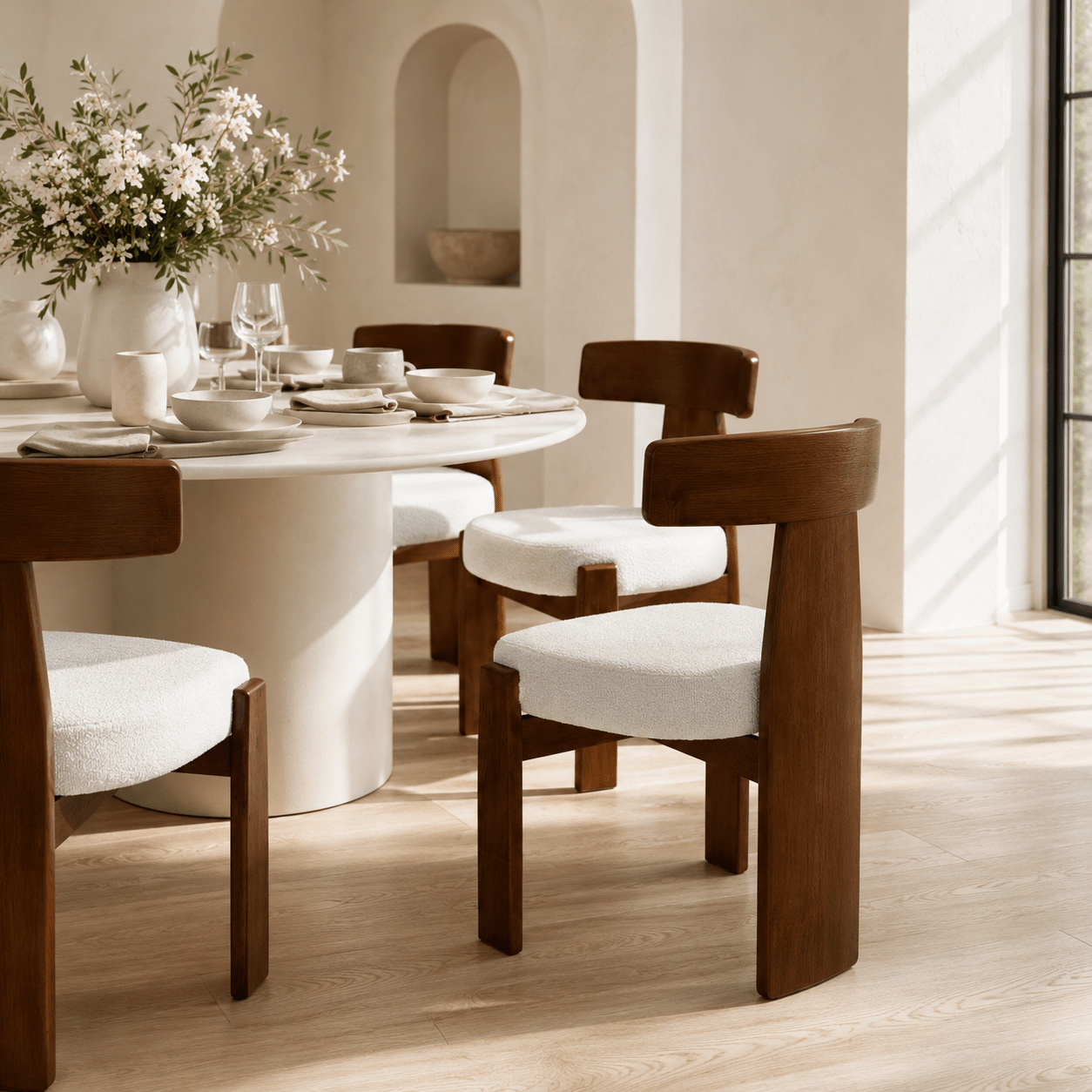 Velora Solid Wood Dining Chair - SHAGHAF HOME