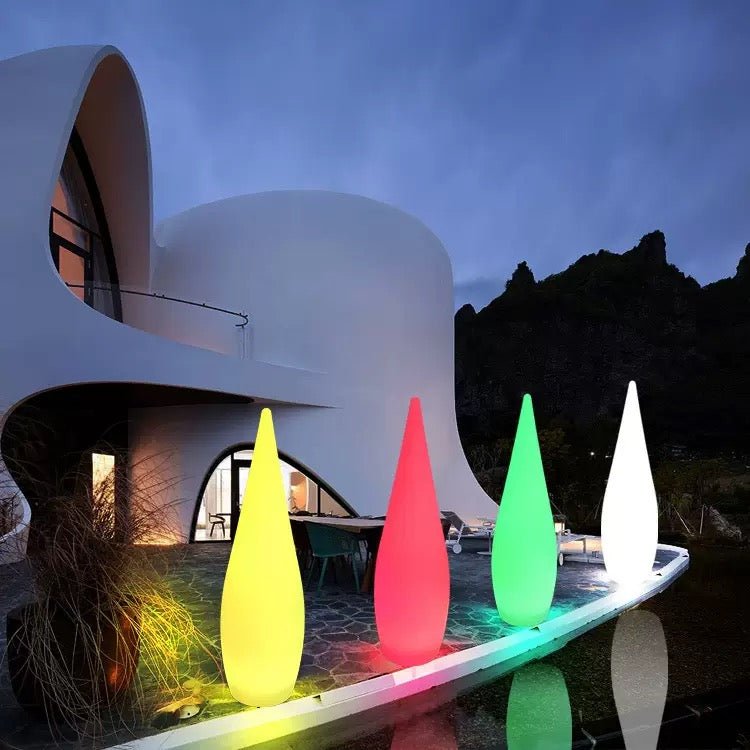 Water Drop LED Outdoor & Indoor Floor Lamp – Rechargeable - SHAGHAF HOME