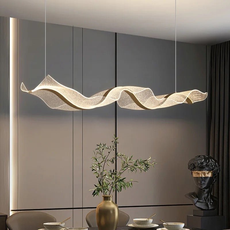 Wave glow LED chandelier - SHAGHAF HOME