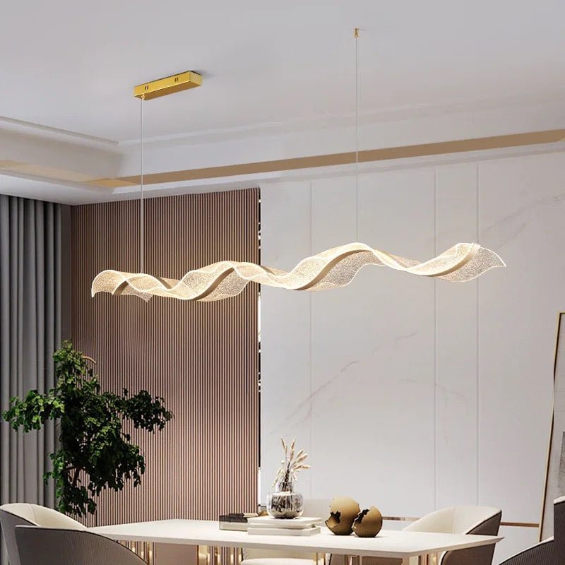 Wave glow LED chandelier - SHAGHAF HOME
