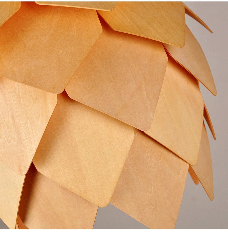 Wood pinecone pendant light - SHAGHAF HOME