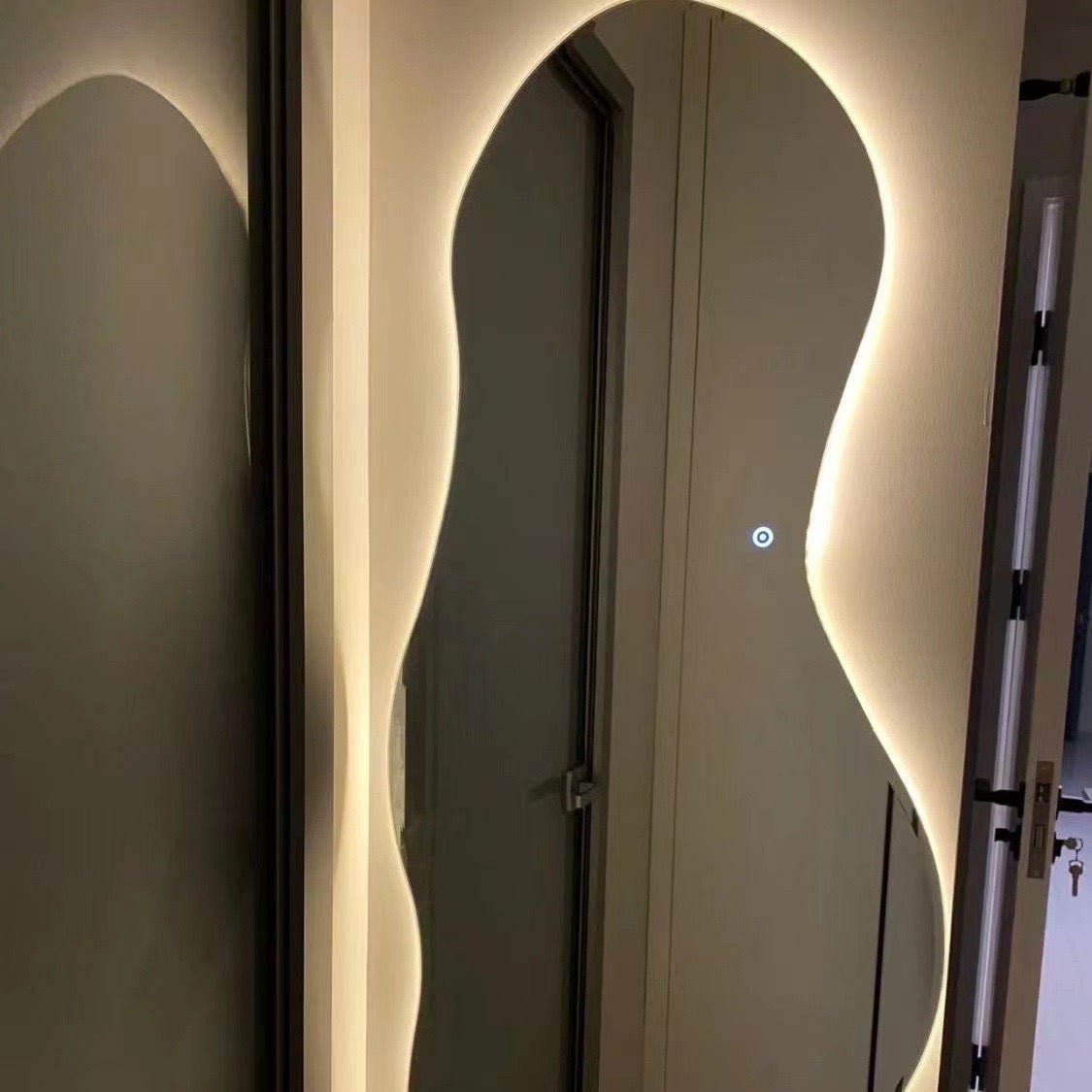 101 Irregular Shape Frameless Backlit Wall Mirror - SHAGHAF HOME