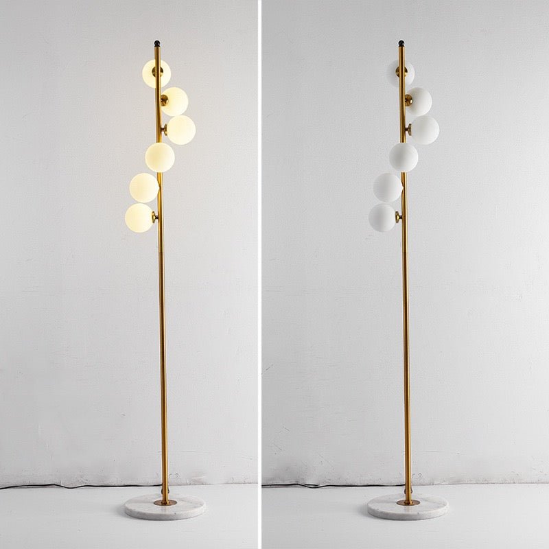 6X marble base floor lamp - SHAGHAF HOME