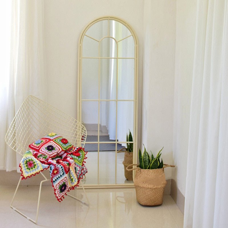 ALDA off white arch mirror Large size - SHAGHAF HOME