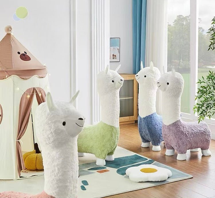 Alpaca design kids stool - SHAGHAF HOME