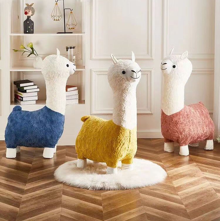 Alpaca design kids stool - SHAGHAF HOME