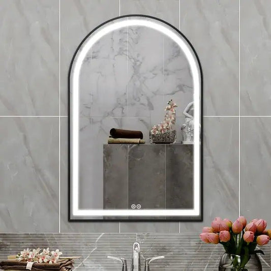 Black arch vanity mirror 60X90 CM - SHAGHAF HOME