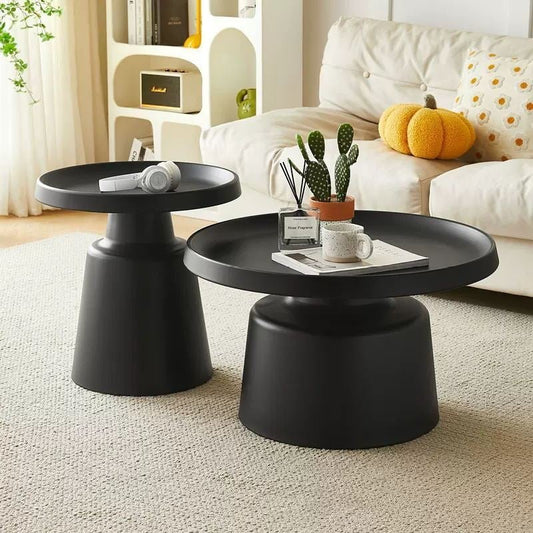 Black Iron cozy coffee table set - SHAGHAF HOME