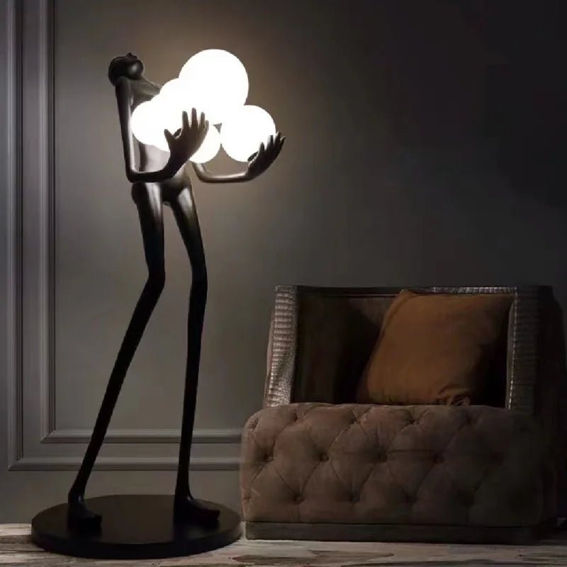 Black novelty floor lamp - SHAGHAF HOME