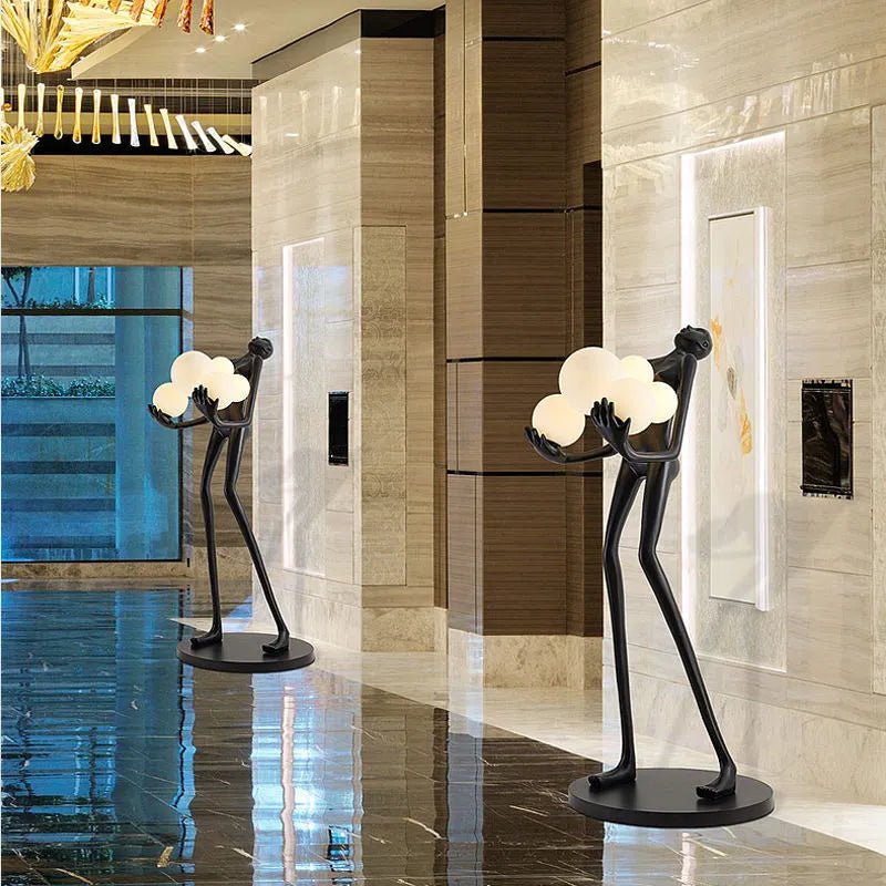 Black novelty floor lamp - SHAGHAF HOME
