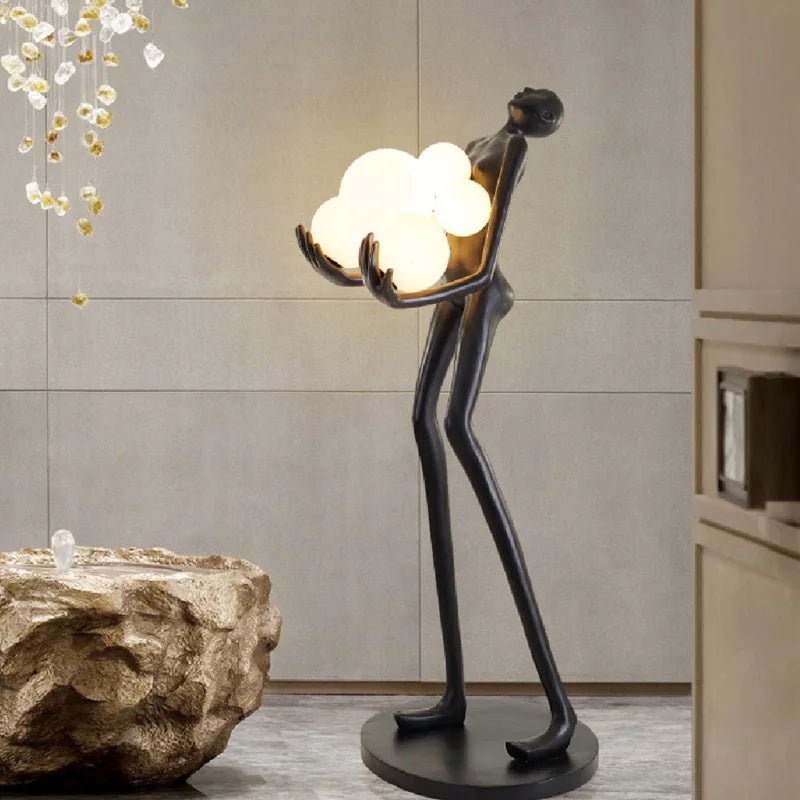 Black novelty floor lamp - SHAGHAF HOME