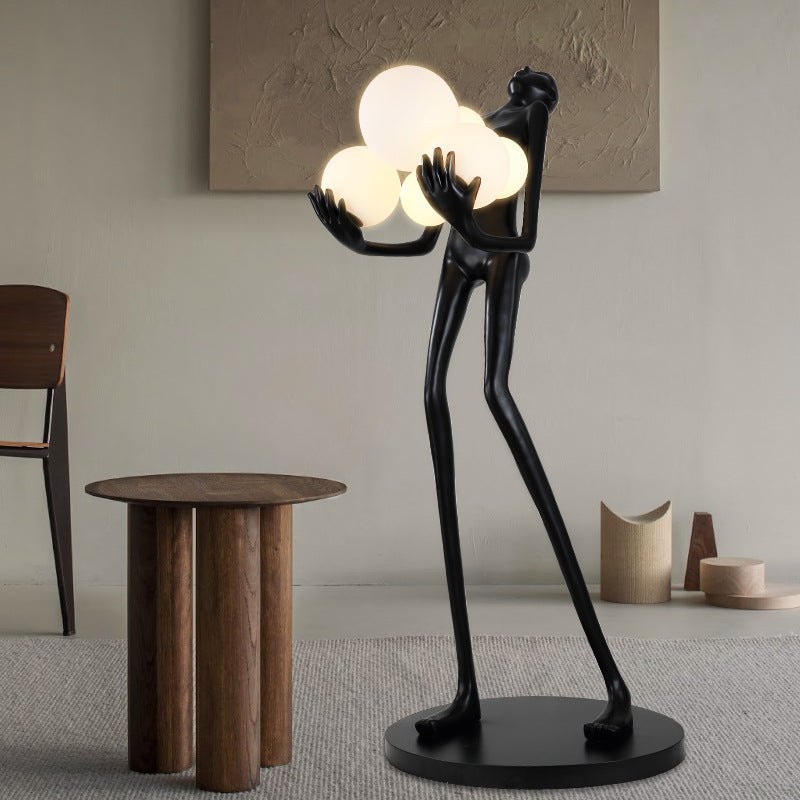 Black novelty floor lamp - SHAGHAF HOME