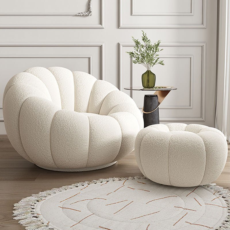 Boucle rotatable sofa set - SHAGHAF HOME