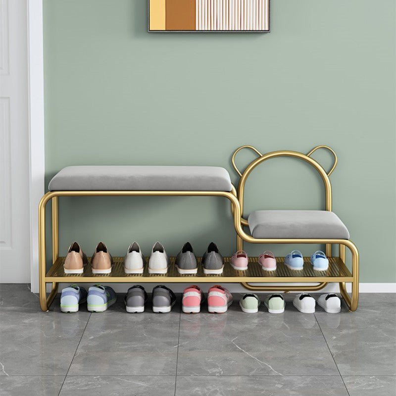 Bunor footstool with shoes shelf - SHAGHAF HOME