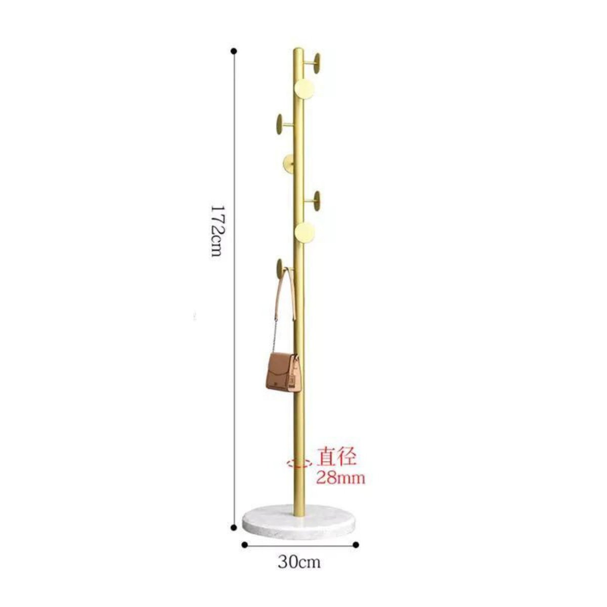 Clothes hanger with marble base - SHAGHAF HOME