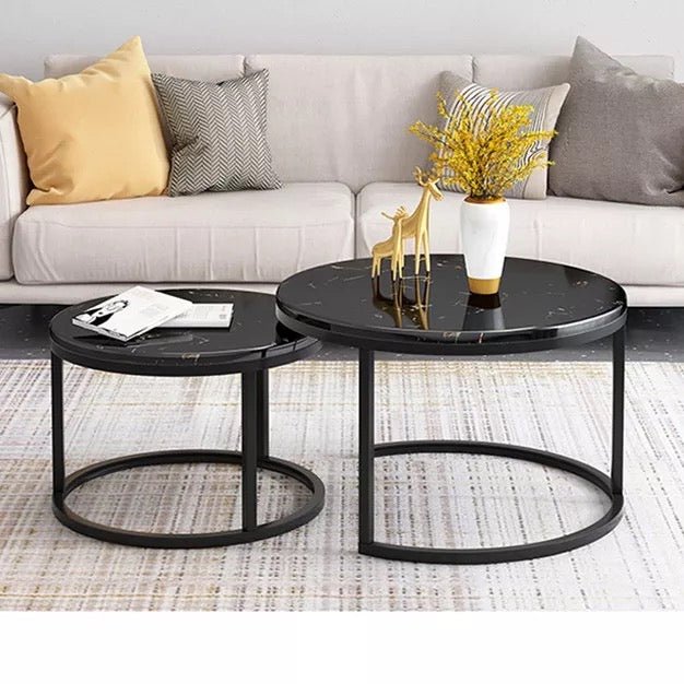 Cornoro marble coffee table set - SHAGHAF HOME