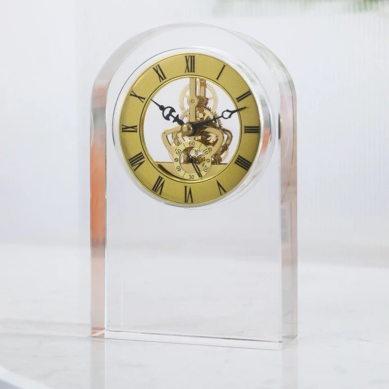 Crystal Arch Table Clock - SHAGHAF HOME