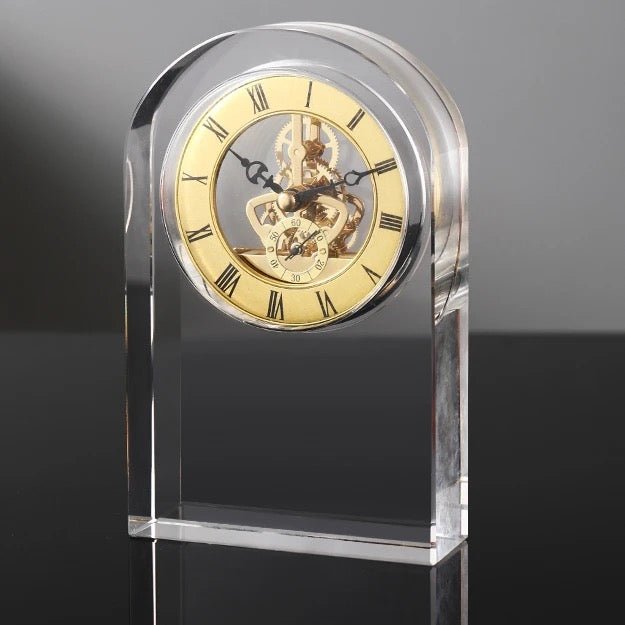 Crystal Arch Table Clock - SHAGHAF HOME