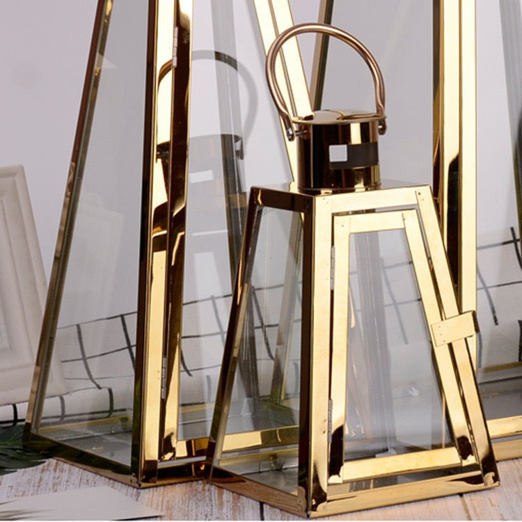 Decoration lanterns set gold - SHAGHAF HOME