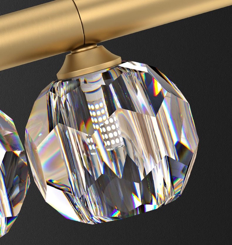 Diamond line dining chandelier - SHAGHAF HOME