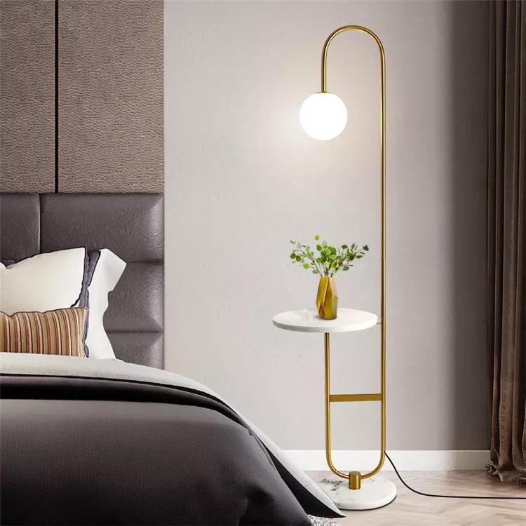 Double Marble floor lamp - SHAGHAF HOME
