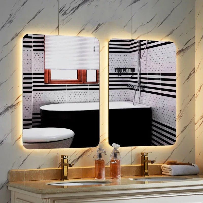 Frameless Rectangle backlit Wall mirror (3 sizes) - SHAGHAF HOME