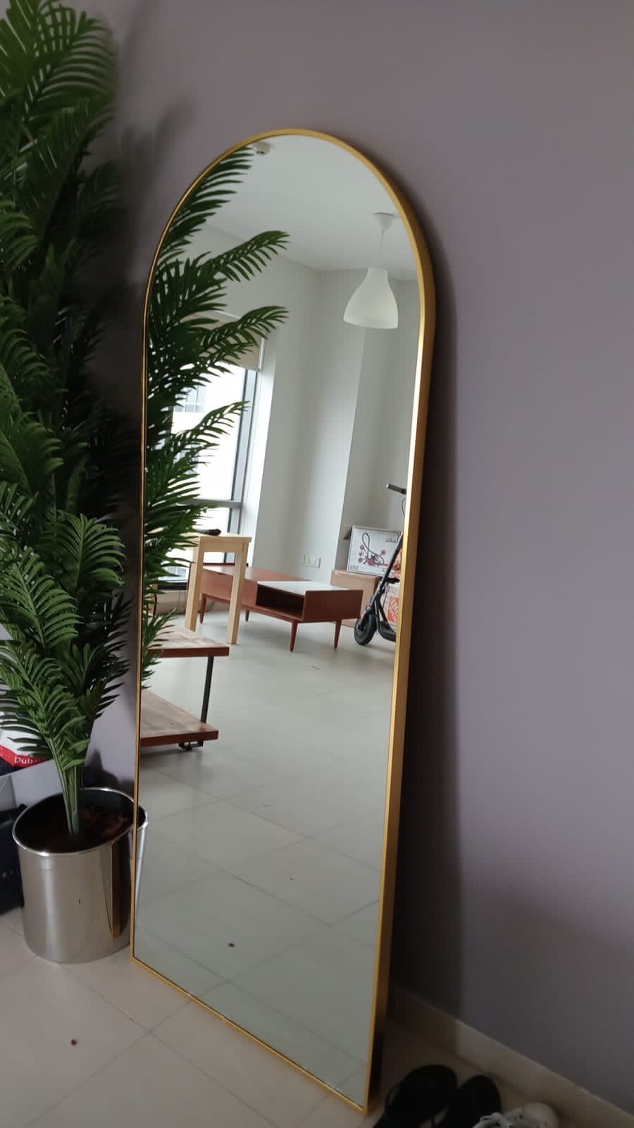 Full length arch Mirror (GOLD) - SHAGHAF HOME