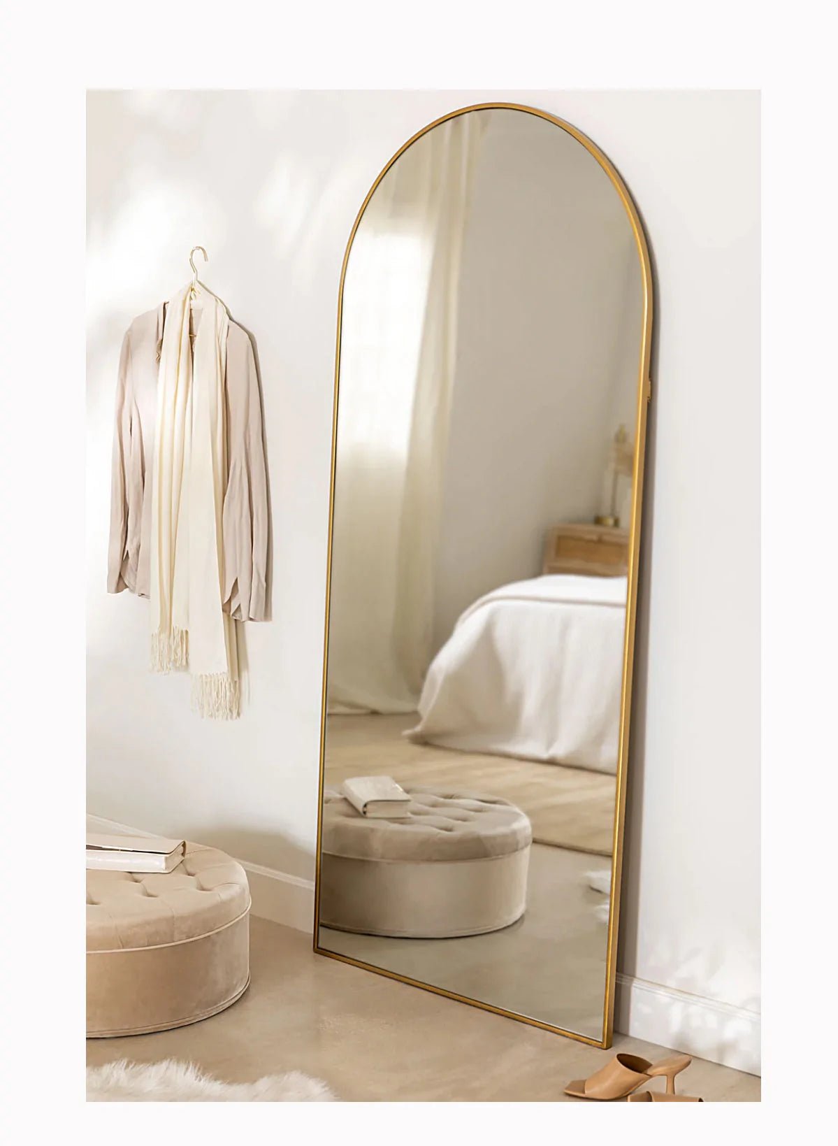 Full length arch Mirror (GOLD) - SHAGHAF HOME