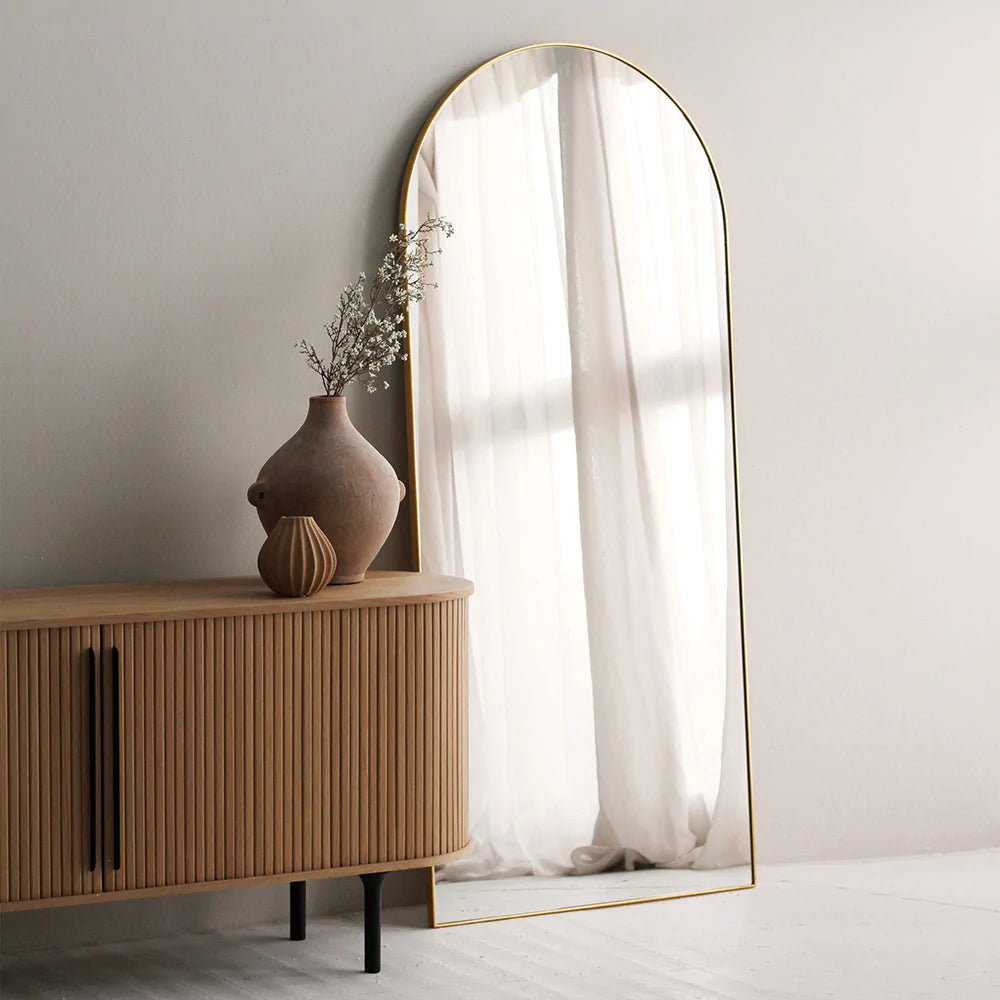 Full length arch Mirror (GOLD) - SHAGHAF HOME