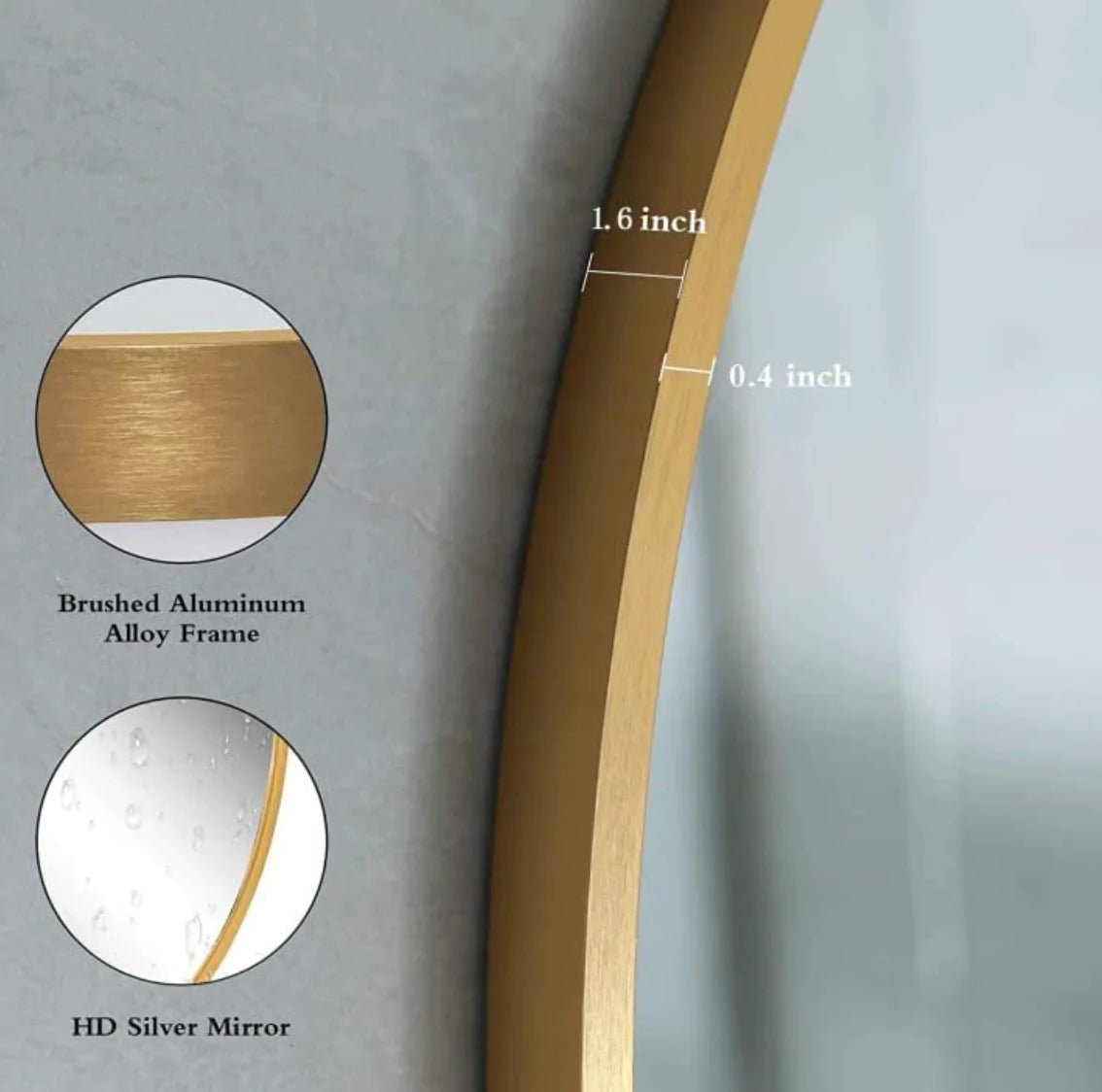 Full length arch Mirror (GOLD) - SHAGHAF HOME