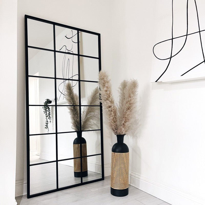full length Rectangular window shop wall and floor mirror (180x90 CM) - SHAGHAF HOME