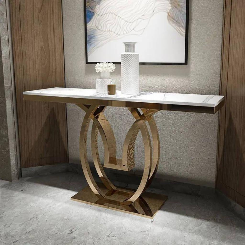 Glam style accent table - SHAGHAF HOME