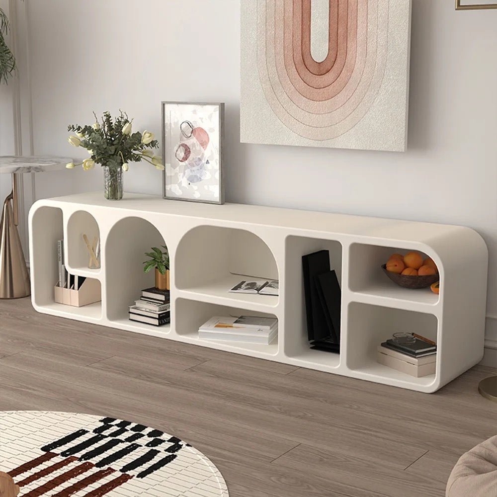 Hokko white Tv unit - SHAGHAF HOME