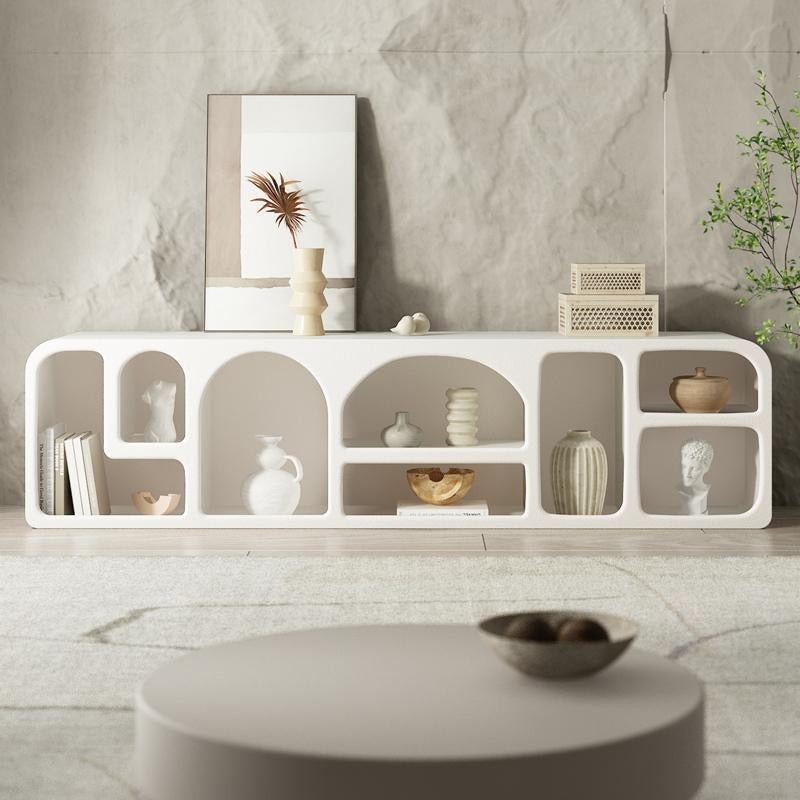 Hokko white Tv unit - SHAGHAF HOME