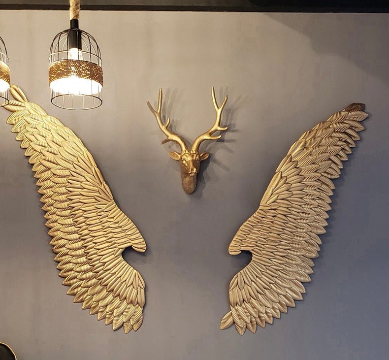 Iron wall wings art set - SHAGHAF HOME