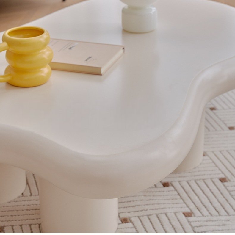 Irregular shape Curved Low Side Table - SHAGHAF HOME