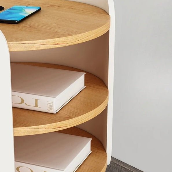 LETHOS side table with floor lamp - SHAGHAF HOME