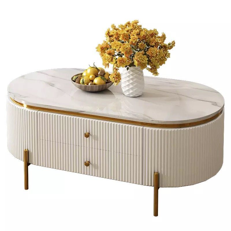 Lin marble coffee table - SHAGHAF HOME
