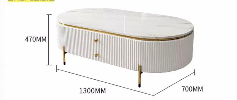 Lin marble coffee table - SHAGHAF HOME