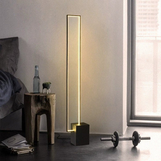 Liner rectangular LED modern floor lamp - SHAGHAF HOME