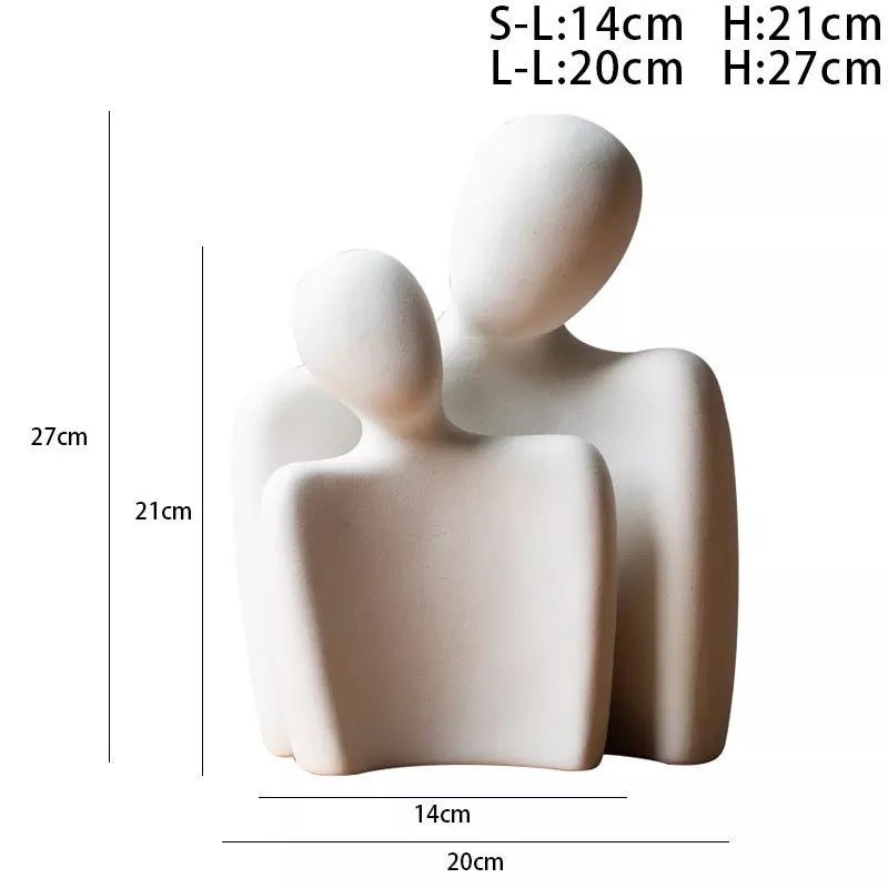 Love sculpture hug abstract - SHAGHAF HOME