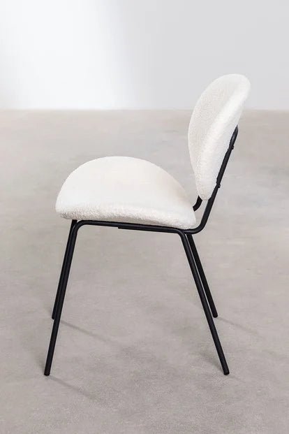 Lutia Boucle Curvy dining chair - SHAGHAF HOME